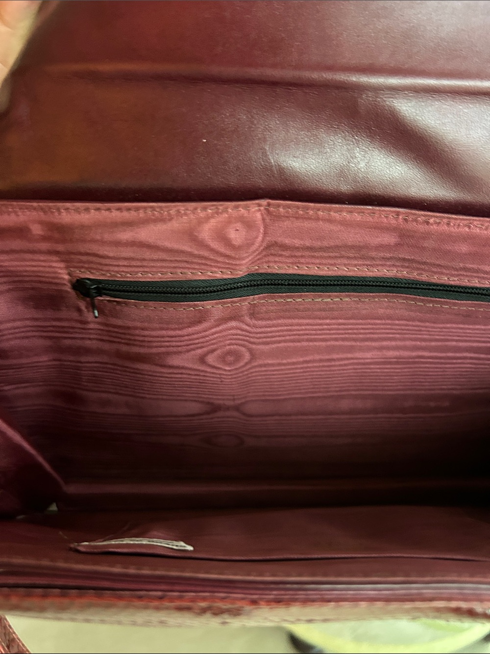 Vintage 1970s Made in Argentina for Burdines Snake Skin Leather Bag/Clutch - Picture 7 of 10